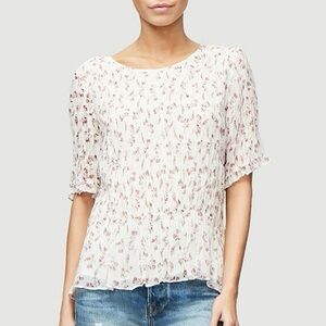 Frame Smocked Floral Top